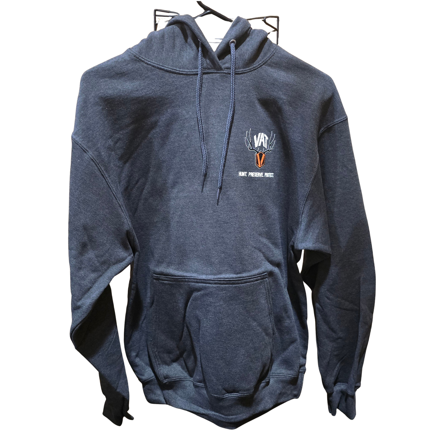 grey VAT hoodie front Graphic