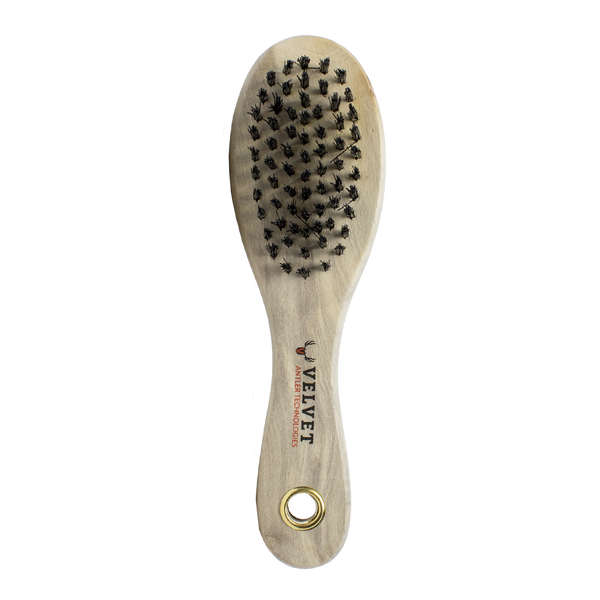 velvaklean velvet antler and taxidermy mount cleaner conditioner brush hard bristle front