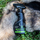 hidelok premium game hide preservative spray bottle on coyote pelt