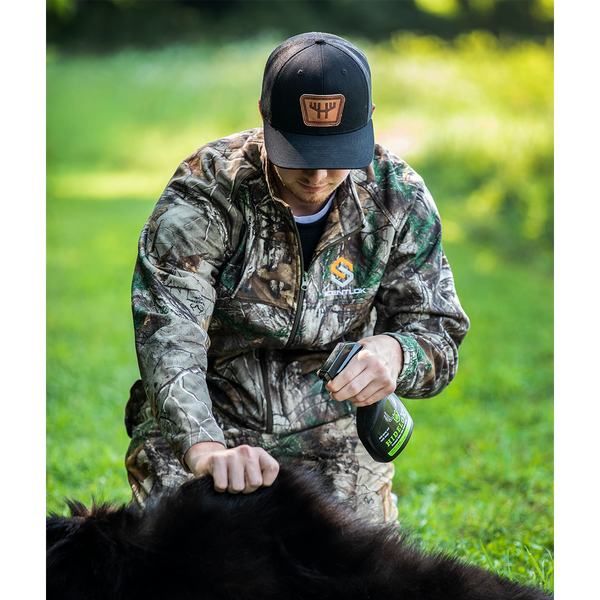 hidelok premium game hide preservative sprayed on bear hide