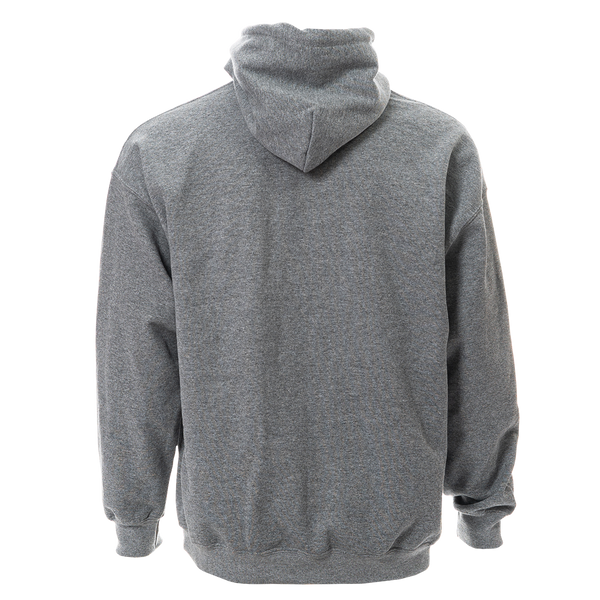 velvet antler technologies logo premium cotton heather grey hoodie back